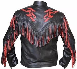 Veste de cow-boy noire et unie pour hommes, accessoire de mode d'hiver personnalisé en gros - Product Image 2