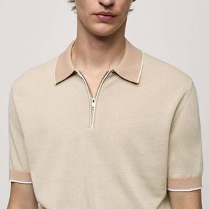 Vente en gros de polos bon marché pour hommes de haute qualité Polos décontractés avec logo personnalisé Polos de sport en coton à demi fermeture éclair de grande taille - Product Image 6