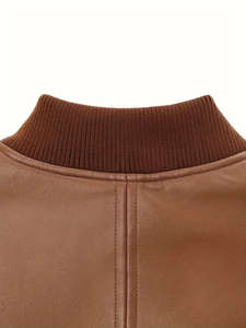 Veste bomber pour homme, logo personnalisé OEM ODM, automne/hiver, épaisse et chaude, décontractée, confortable, service direct - Product Image 6