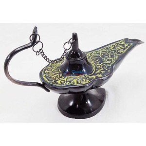 Laiton nautique fait à la main Aladdin décoratif génie lampe à huile Aladdin article doué décor à la maison et décor de bureau article cadeau - Product Image 5