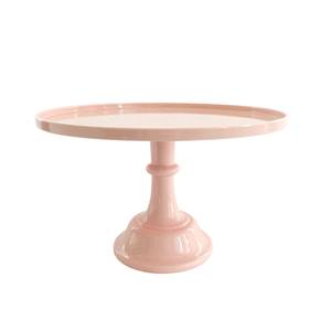 Glossy Pastel <b>Vintage</b>-Inspired Iron <b>Cake</b> <b>Stand</b> Stylish Pink Party Metal Platter Display Classic Display <b>Stand</b> - Product Image 5