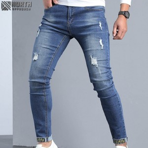 กางเกงยีนส์แฟชั่นผู้ชาย, กางเกงยีนส์เอวปานกลางดีไซน์แบบขาดๆสำหรับฤดูใบไม้ผลิฤดูร้อนฤดูใบไม้ร่วงใหม่2025 - Product Image 1