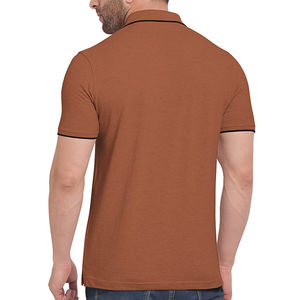 Polo de Mezcla de Algodón para Hombre, Camisa Informal Ajustada, de Manga Corta, a la Moda, para Negocios, Oficina, Verano, Ropa de Trabajo - Product Image 2