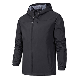 Chaqueta cortavientos de alta calidad hecha a medida para hombre, diseño único, de talla grande, chaqueta impermeable transpirable de otoño, cierre de cremallera - Product Image 4