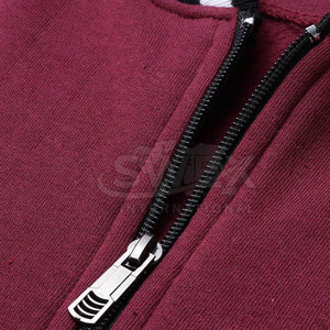 เสื้อกันหนาวมีซิปสำหรับผู้ชายเสื้อผ้าแนวสตรีทเสื้อแจ็กเก็ตมีซิปสีพื้น - Product Image 5