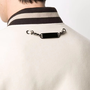 Haute qualité 2025 vente en gros Letterman vestes hommes corps en cuir manches coupe-vent varsity veste à vendre entretenu - Product Image 5