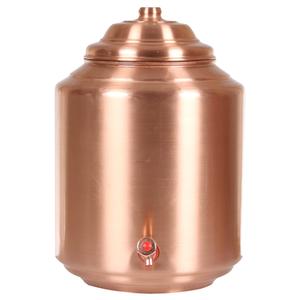 Enfriador de agua de metal de cobre y vidrio con soporte Dispensador impreso de nuevo diseño. - Product Image 1