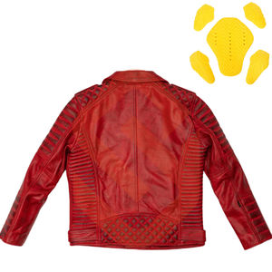 แจ็กเก็ตมอเตอร์ไซค์วินเทจปรับแต่งได้ผ้าแคนวาสหนังแท้มีฮู้ดปักโลโก้แผ่นกันแบคทีเรีย OEM ขายส่งส่วนตัว - Product Image 6