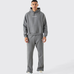 Nouveau style 2026 : Survêtements à capuche personnalisables pour hommes, ensembles de jogging à marque privée, survêtements en molleton technique, service OEM - Product Image 1