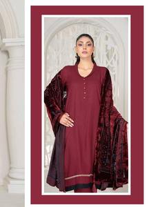 Ropa de fiesta para mujer paquistaní de calidad superior, ropa de tela de lana para mujer, ropa de estilo islámico para mujer - Product Image 3