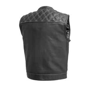 Gilet en cuir de qualité supérieure à bas prix pour hommes Gilet en cuir respirant de fabrication professionnelle - Product Image 4