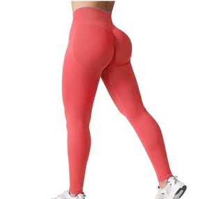Mallas de entrenamiento para mujer, pantalones de yoga, fitness, gimnasio, tela transpirable elástica de cuatro vías, sensación suave, adecuada para correr, rutina de entrenamiento - Product Image 5