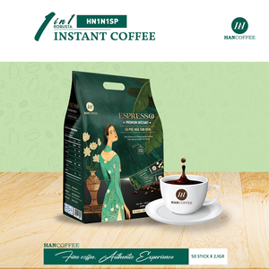 กาแฟสำเร็จรูปเวียดนามที่ดีที่สุด1ใน1กาแฟสำเร็จรูปเมล็ดอราบิก้าสำหรับ Expresso ผสมน้ำตาลและนม - Product Image 5