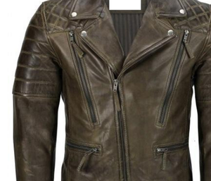 Chaqueta Bomber de Cuero Genuino para Hombre, Chaqueta Deportiva de Invierno Impermeable y Cortavientos de Lona - Product Image 6