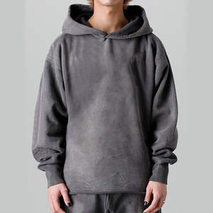 Venta caliente ÁCIDO LAVADO Sólido Diseño vintage Ropa de calle Sudaderas con capucha para hombres Suministro directo de fábrica Fabricante personalizado Sudaderas con capucha para hombres 2025 - Product Image 1