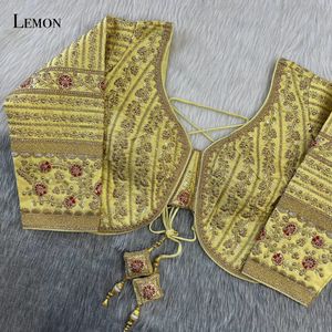 Hermosa blusa de trabajo con bordado de seda Timo pesado nupcial, manga larga, espalda descubierta con cuello en V, mismo trabajo, Colección Latkans - Product Image 2