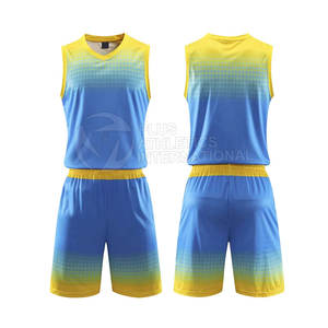 Conjunto de uniforme de baloncesto elegante Jersey y pantalones cortos de secado rápido para hombre para uso en Club Conjunto de uniforme de equipo de baloncesto duradero - Product Image 1