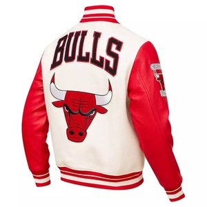 Custom Men's Winter Varsity <b>Jacket</b> Windproof Quick Dry Stand Collar Sporty Front Logo Casual - Product Image 6