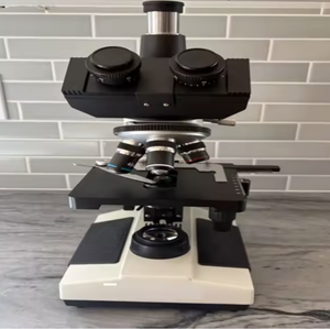 Microscopio compuesto trinocular digital LED de laboratorio de tamaño completo, completamente nuevo y original, 40X-2500X - Product Image 6
