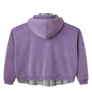 2025 nouveau personnalisé Vintage lavé lourd polaire coton mélangé coupe régulière unisexe Boxy flanelle respirant hiver à capuche - Product Image 4