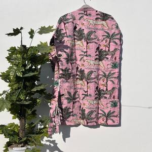 แจ็คเก็ตผ้าฝ้ายบุนวมวินเทจของผู้หญิงเสื้อโค้ทยาวใส่ได้ทั้งชายและหญิงดีไซน์แฟชั่นโบฮีเมียนระบายอากาศได้ดี - Product Image 5