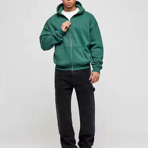 เสื้อฮู้ดดี้ผ้าฝ้ายแท้ 100% แบบมีซิปสำหรับผู้ชาย ดีไซน์ยอดเยี่ยม ผลิตในปากีสถาน เสื้อผ้าผู้ชายสุดฮิต สินค้าทันสมัย เสื้อฮู้ดดี้โอเวอร์ไซส์ - Product Image 2