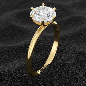 Idées de cadeaux de Noël originales, bague en diamant personnalisée de 25 carats, taille ronde brillante, pour maman, papa, femme, mari, bijoux à moins de 1 pour 2025 - Product Image 2