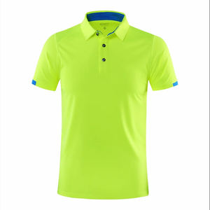 Men's Custom High Quality Stylish for <b>Polo</b> <b>Shirt</b> Breathable Activewear with Short Sleeves Solid Pattern Cotton Polyester - Product Image 3
