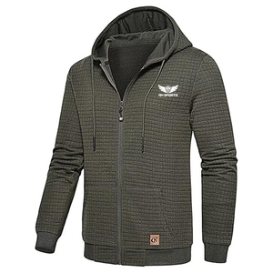 Sudadera con capucha de moda para hombre, Sudadera ligera con cremallera y diseño personalizado, chaqueta de calle cómoda para hombre, Sudadera con capucha elegante - Product Image 1