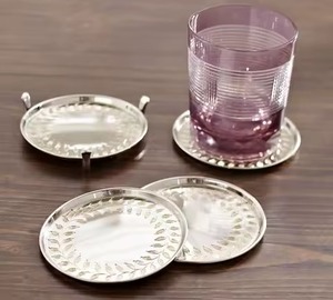 ชุดจานรองแก้วสแตนเลสทนทานสำหรับตกแต่งบ้านบาร์สำนักงาน - Product Image 1