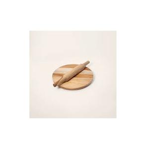 Attractive Round Wooden Rolling <b>Pastry</b> <b>Board</b> for Home & Restaurant Kitchen for Serving Chapati & Rolling Pins Best Manufacturer - Product Image 6