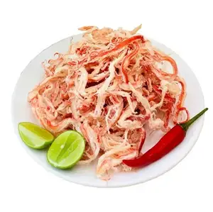 HIGH QUALITY FRESH SEASONED DELICIOUS SEAFOOD DRY LEISURE SNACK WHITE SHREDDED SQUID