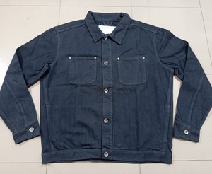 Veste en jean personnalisée de haute qualité pour hommes veste de travail en jean vêtements de rue décontractés veste en jean délavé 100% coton - Product Image 2