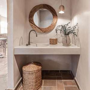 Cesta tejida a mano de jacinto de agua con forma de cabaña, cesta de almacenamiento hecha a mano, venta al por mayor, ecológica, fabricada por VGreenArt en Vietnam - Product Image 5