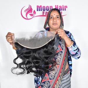 Cheveux humains indiens bruts de qualité supérieure 2026, frontal Bodywave, produit de qualité, prix de gros, extension crépue naturelle à vendre - Product Image 4