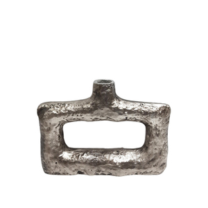 Wholesale Bulk Aluminum Metal Modern Flower <b>Vase</b> Nickel Antique Silver Colour Set of 2 <b>Small</b> Size for Home Decoration - Product Image 6