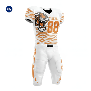 Uniforme de Fútbol Americano de Malla con Diseño Personalizado de Calidad Profesional a Precio de Fábrica, Impresión de Logotipo y Número del Equipo Personalizados, 100% Transpirable - Product Image 6