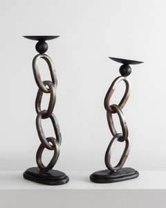 Bougeoir en béton antique noir fantaisie fait à la main Article cadeau de Pâques unique pour la décoration intérieure avec pot à bougie en béton - Product Image 4