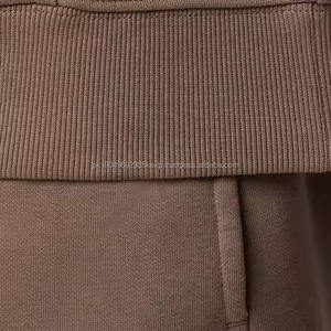 Conjunto Deportivo de Alta Calidad 100% Algodón, Diseño Desgastado, Estilo Informal, Sudadera con Capucha y Pantalones Deportivos Ecológicos para Invierno, Apliques, Tallas Grandes - Product Image 5