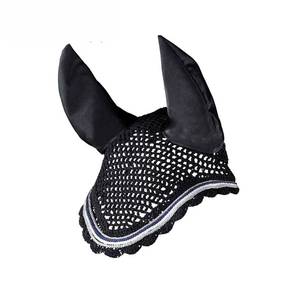 Filet anti-mouche de Logo personnalisé de haute qualité pour l'équitation Unique oreille Crochet mouche voile Oxford tissu meilleure couverture de mouche pour - Product Image 3