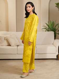 Hochwertige Damen Salwar Kameez 100% Qualitätsware <span class=keywords><strong>2</strong></span>-teiliges Set Pakistanischer Indischer Stil Schnelltrocknend Leichtgewichtig - Product Image 4