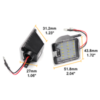 Nouvelle lampe de rétroviseur LED pour Ford C-Max II Focus III Kuga II Escape Mondeo IV-Floor Ground Courtesy Welcome Puddle Lamp