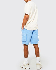 Vente en gros 2023 Short cargo décontracté 100% coton personnalisé pour hommes, séchage rapide extensible avec motif solide et écologique - Product Image 2