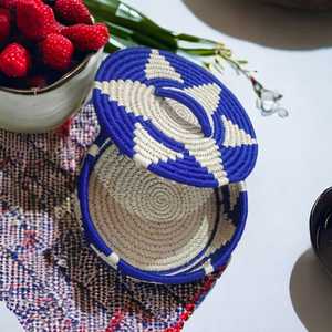 Gran oferta, cesta decorativa de almacenamiento pequeña, cesta de hierba Sabai hecha a mano para artículos pequeños, caja organizadora bonita para habitación de niños - Product Image 4