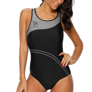 ชุดว่ายน้ำวันพีซสำหรับผู้หญิง ปี 2025 ราคาสมเหตุสมผล ชุดกีฬา ระบายอากาศได้ดี รับสกรีนโลโก้ บริการ OEM ไซส์ใหญ่พิเศษ - Product Image 5