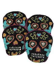 Artesano de mesa de Halloween Em adornos único embrujado hogar costura bordado buena calidad calabaza semilla cuenta costura - Product Image 5