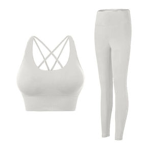 Conjunto de Yoga Reversible de Alta Calidad para Mujer, Talla Grande, Sin Costuras, para Gimnasio y Fitness, Hecho de Fibra de Bambú, Gran Venta - Product Image 5