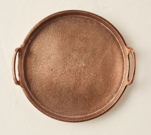 Vente en gros, nouveauté, plateau de service en laiton, forme rectangulaire, plateaux décoratifs pour petit-déjeuner, ensembles de plateaux super vendus en métal de bonne qualité - Product Image 2