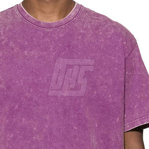 T-shirts pour hommes surdimensionnés en tissu premium délavé à l'acide, coupe décontractée, pour un style décontracté et urbain - Product Image 5