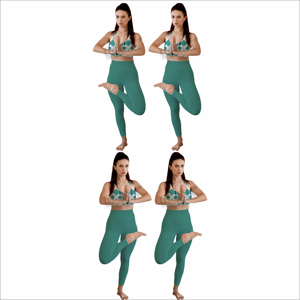 Ensemble de yoga pour femmes avec soutien-gorge de sport respirant et leggings flexibles en tissu confortable à séchage rapide pour l'exercice et la gym - Product Image 6
